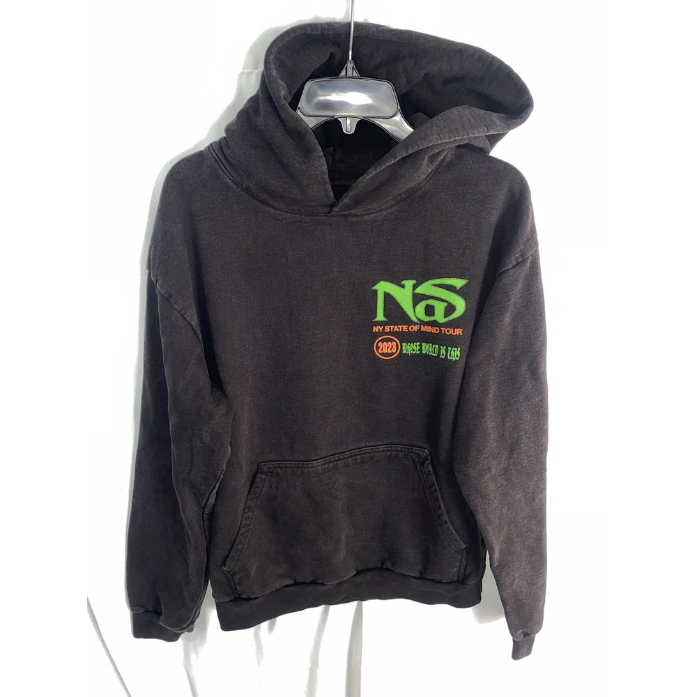 2023 NAS New York State Of Mind Tour Heavyweight Hoodie Rap Hip Hop Medium